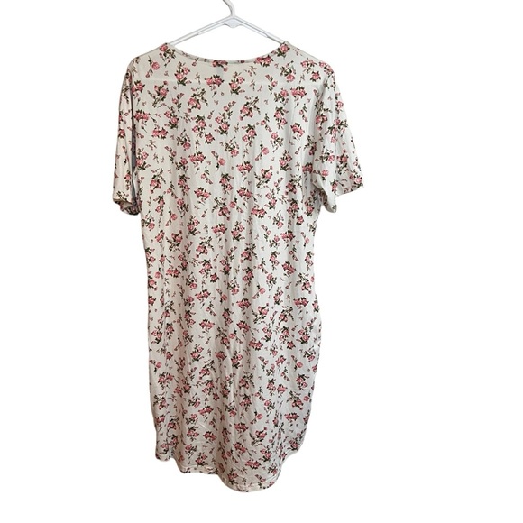 Alredine Floral Print Crew Neck Dress Size Medium - Picture 3 of 3